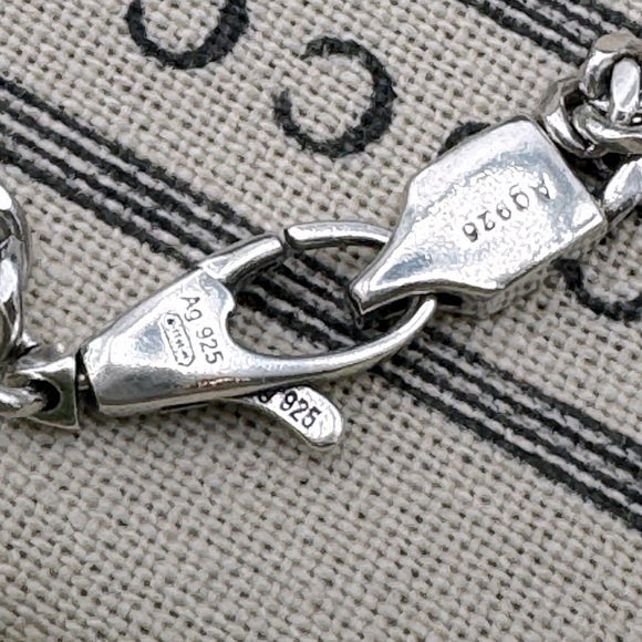 GUCCI Interlocking G Bracelet Argento - Picture 6 of 16